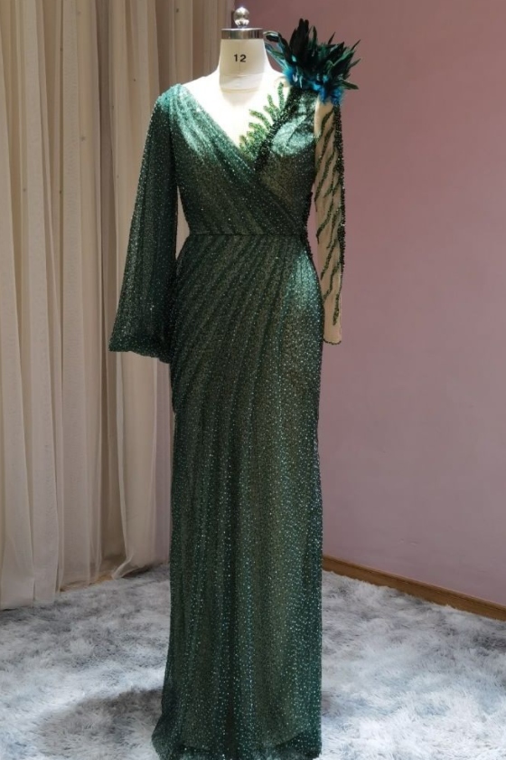 Robes de soirée longues avec manches
