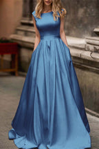 Cap Sleeve Wedding Dress With Pockets For Modern Bride