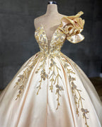 Elegant Floor Length A Line Sweetheart Wedding Dress With Satin Ruffles