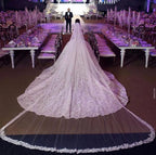 Modest Lace Long Princess Wedding Dress Off The Shoulder