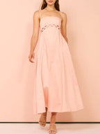 Abito Midi In Rosa Nuvola