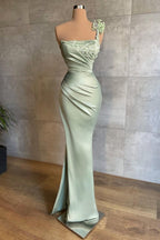 Abiti lunghi semplici da sirena eleganti color menta