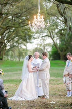 Elegant Sweetheart High Low Blush Wedding Dress with White Lace