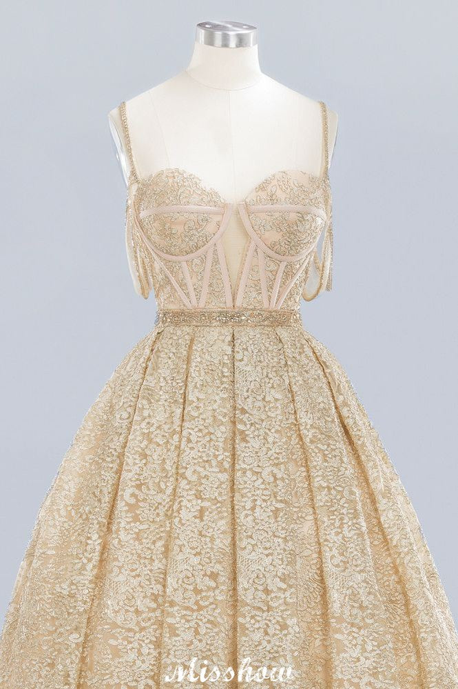 Vestido de Noiva Elegante em Tule com Renda, Saia Rodada, Alças Finas e Decote Coração, Sem Mangas