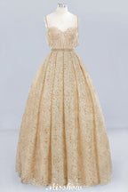 Vestido de Noiva Elegante em Tule com Renda, Saia Rodada, Alças Finas e Decote Coração, Sem Mangas