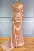 Robes de soirée longues à manches Robes de bal scintillantes
