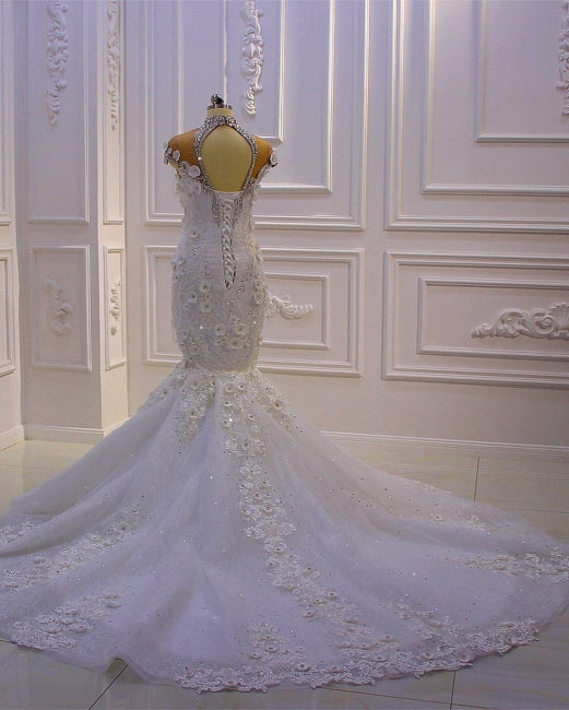 Robes de mariée extravagantes sirène | Robe de mariée en dentelle