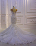 Robes de mariée extravagantes sirène | Robe de mariée en dentelle