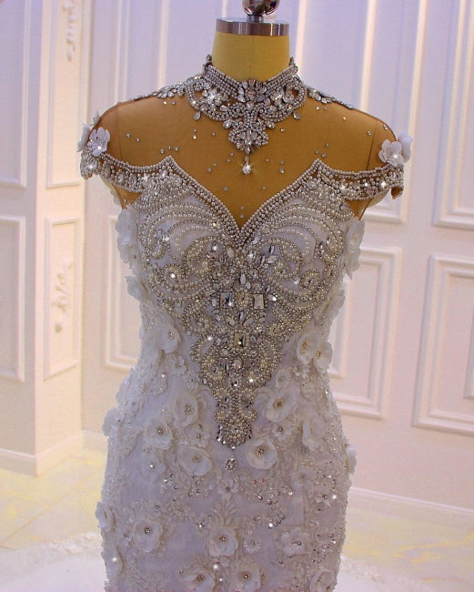 Robes de mariée extravagantes sirène | Robe de mariée en dentelle