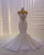 Robes de mariée extravagantes sirène | Robe de mariée en dentelle