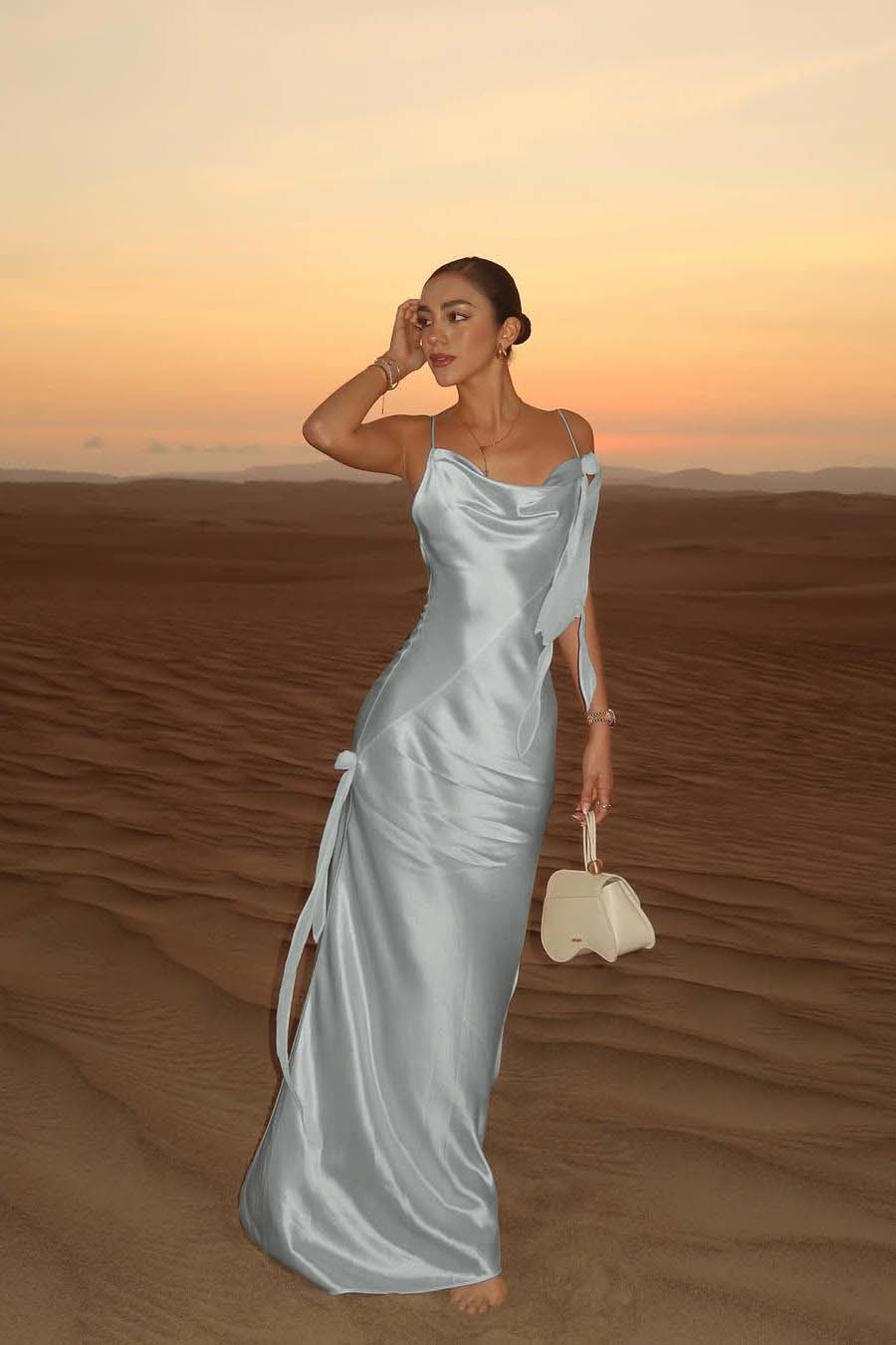 Spaghetti Strap Backless Mermaid Prom Dress With Pleated Hem