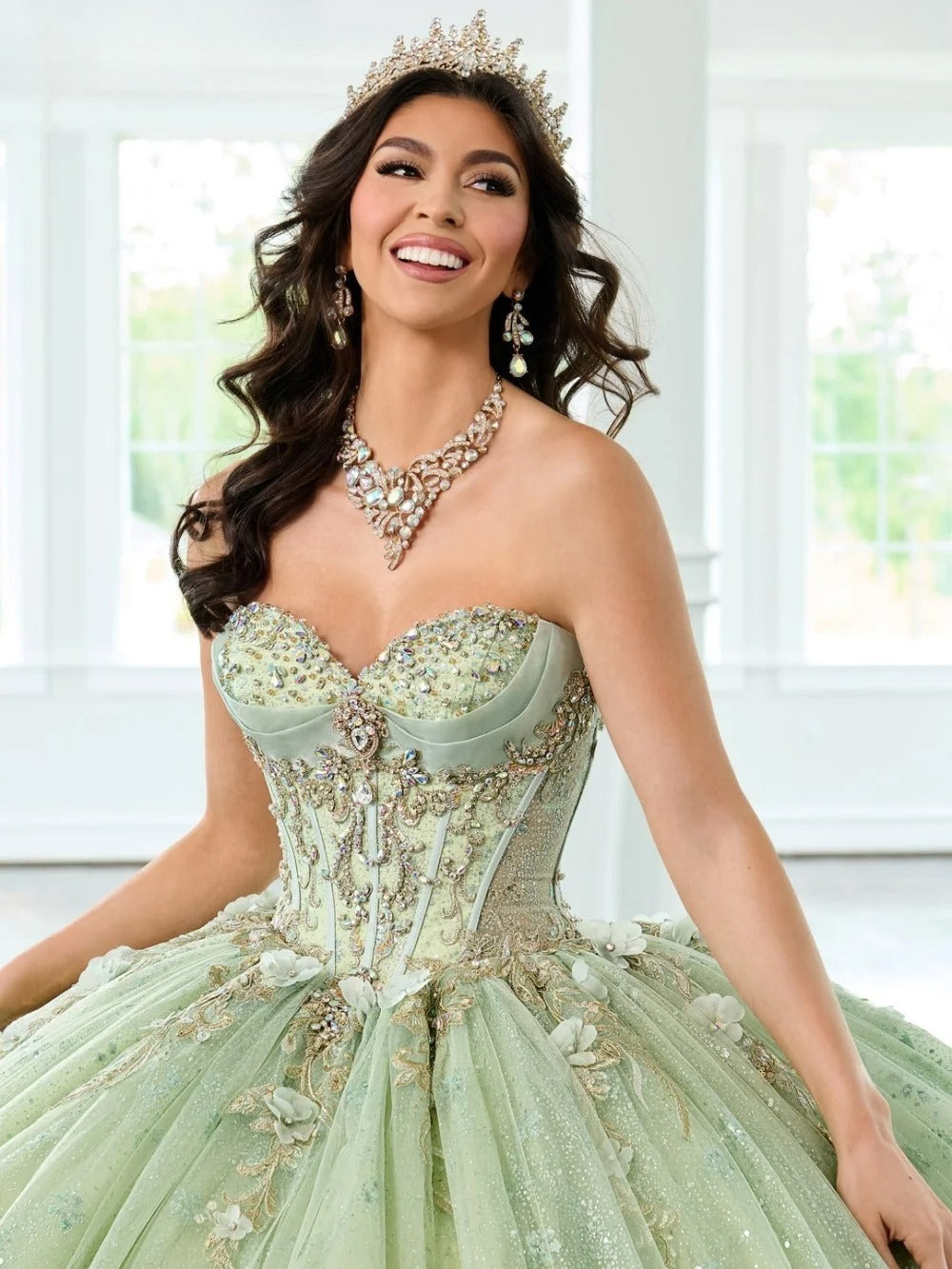 Popular fora do ombro quinceanera vestido 2025 encantador 3d flor vestido de festa brilhante sem mangas sem alças vestido de festa 16 personalizado