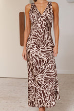 Abito midi scollato a V profonda Taylan Brown
