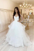 Sweetheart Wedding Dress With Tulle Ruffles For Elegant Bride
