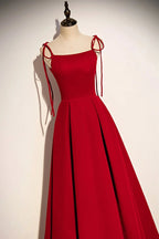 Robe de bal longue simple en velours coupe trapèze robe de soirée s70