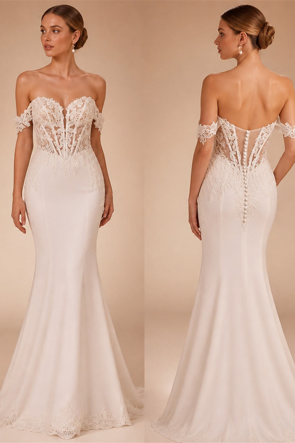 RoyceBridal Mermaid Wedding Dress Sweetheart Luxury Satin Chapel Train Bridal Gown Vestido De Novia Boda 2027 Customized