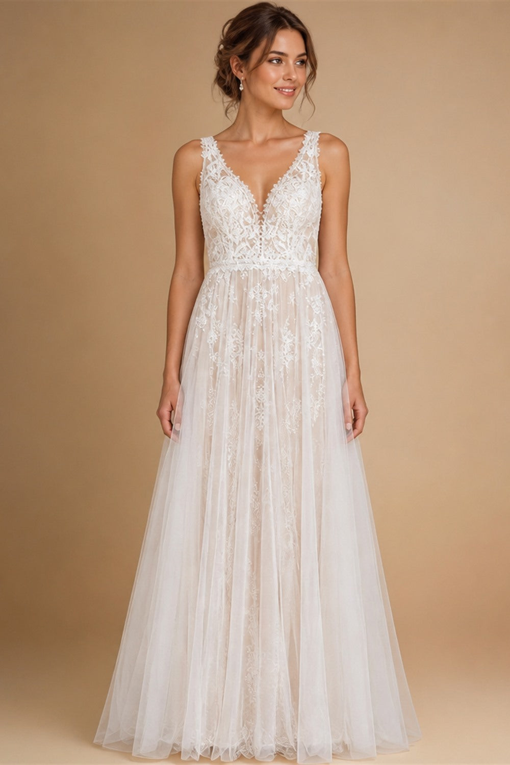 Boheme V Neck Lace Boho Wedding Dress Backless 2025 Robe Mariee Civil Wedding Gowns for Bridal Vestidos de Nova Beach Customized