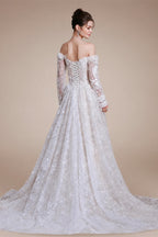 SL-9534 Customized SuLi Lace Wedding Dress For Women Long Sleeve Brides Robe De Mariee Custom Made Wedding Gowns