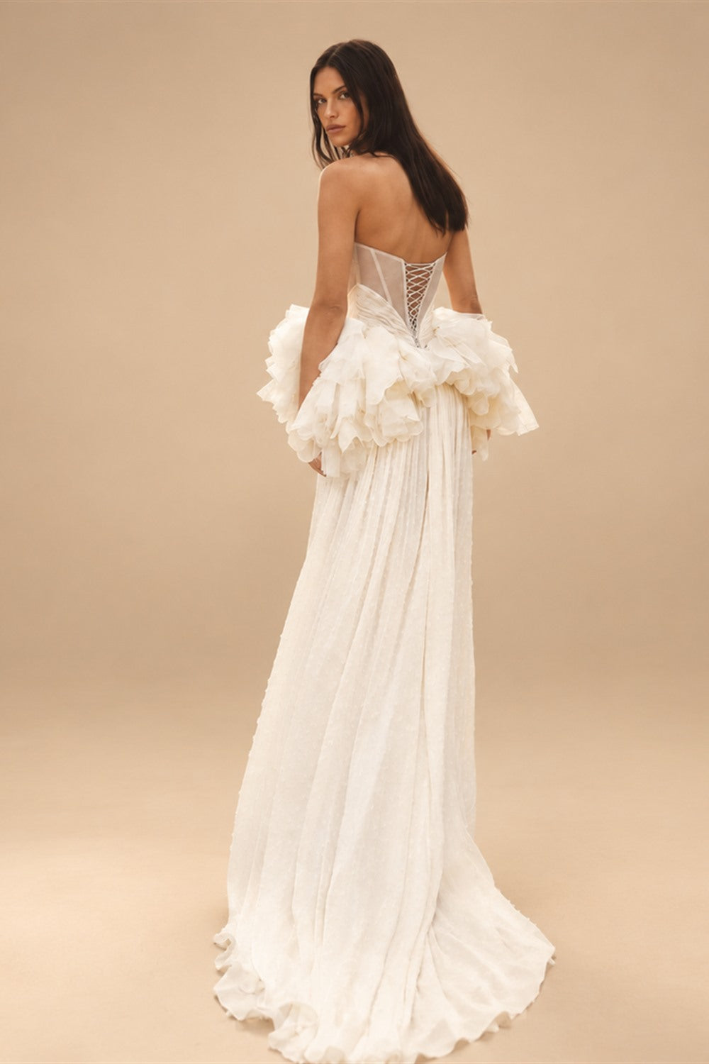 Sexy Plunging Strapless Mermaid Wedding Dresses  ZP022