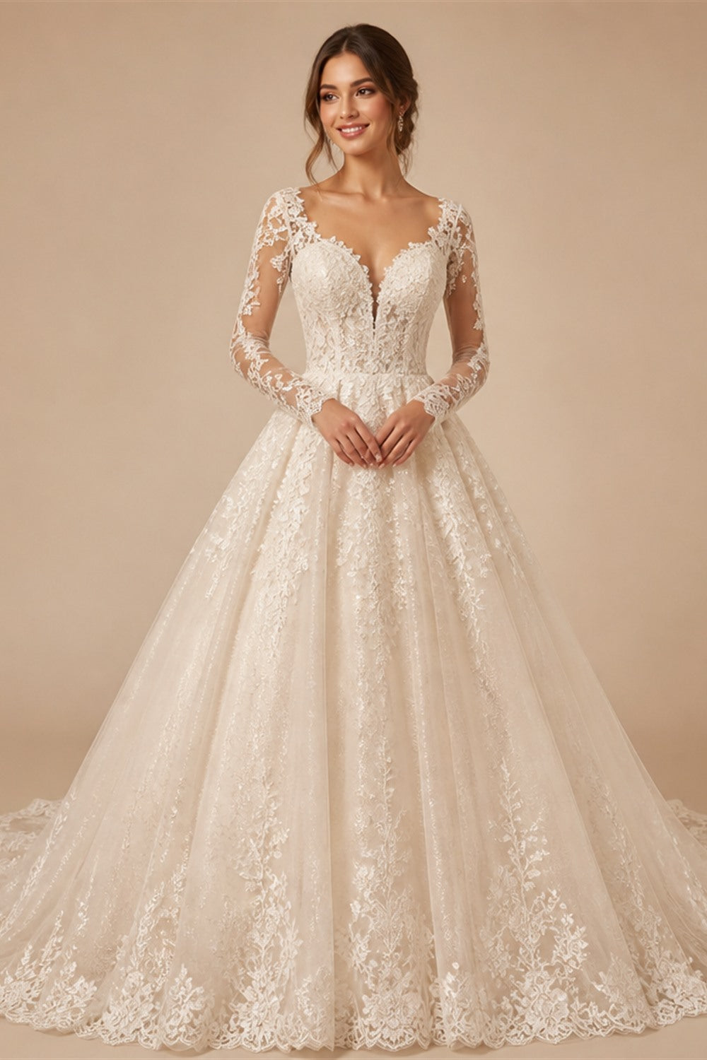 Elegant Deep V Spaghetti Strap Boho Wedding Dress Cutout Chiffon A Line Bridal Gowns Lace Wedding Gowns Beach Customized