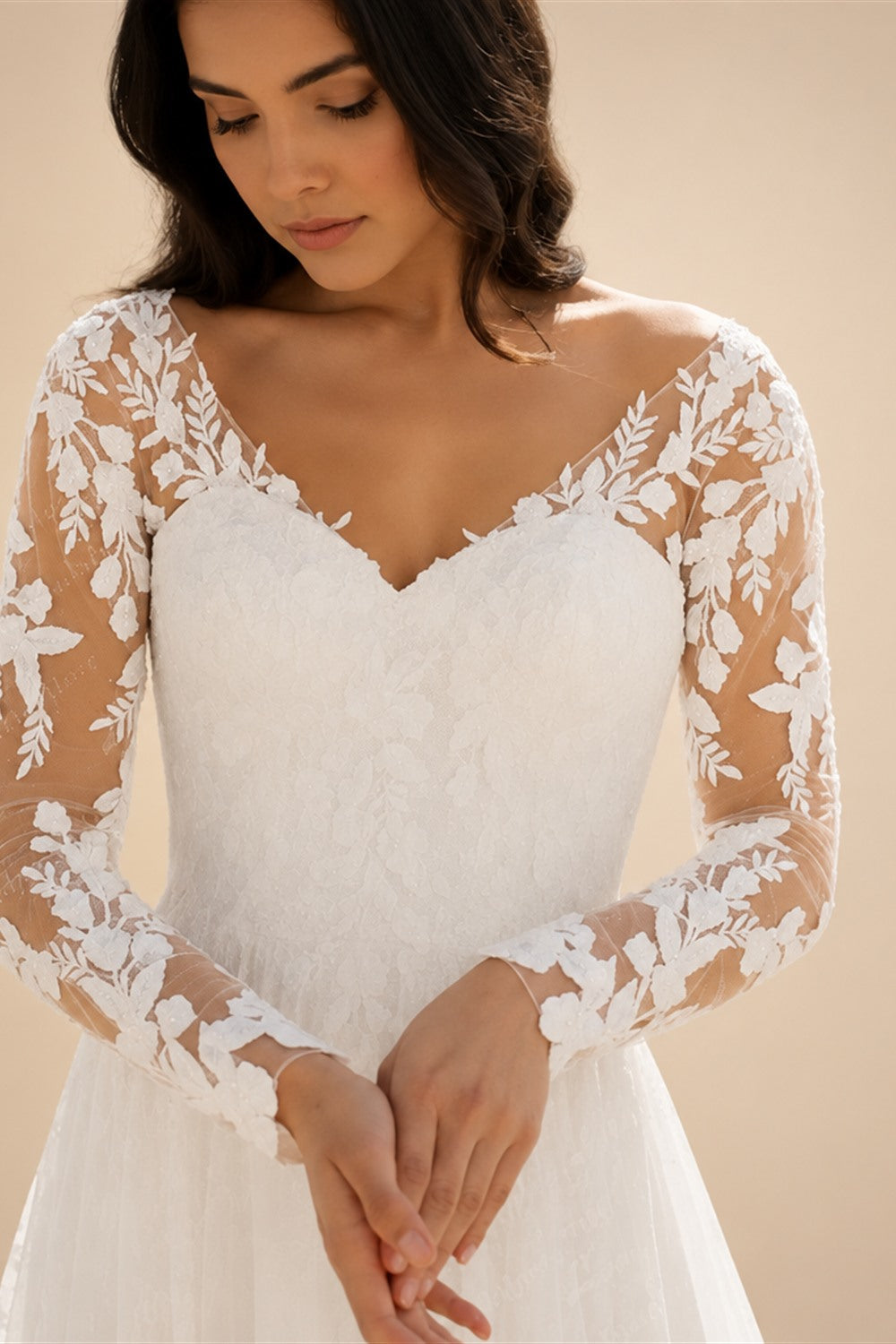 A-Line Split Chiffon Wedding Dress Summer 2025