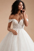BEPEITHY Customized Sweetheart Glitter BOHO Wedding Dress 2026 Sleeveless Bride Plus Size Ivory Bridal Gown Vestido De Novia