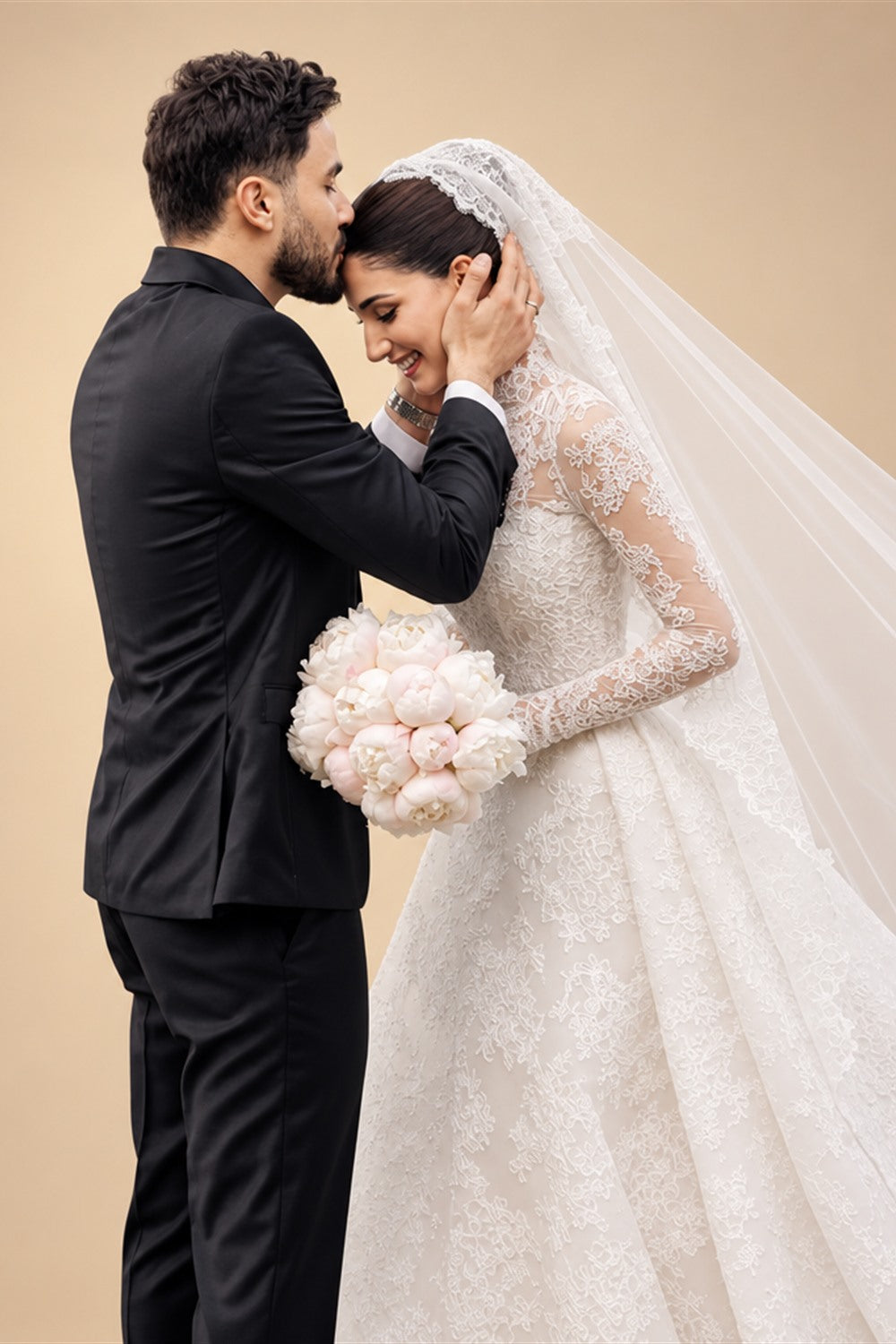Luxury High Neck Lace Wedding Dress ZP182