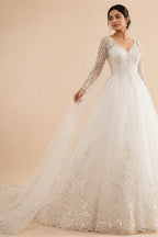 Elegant Deep V Lace Boho Wedding Dress Chiffon A Line Bridal Gowns High Split Low Back Wedding Gowns Vestido De Novia Customized