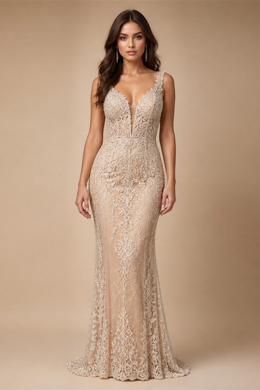 RoyceBridal Cap Sleeve Lace Mermaid Wedding Dress Low Back 3D Floral Appliques Bridal GownVestido De Novia Boda Customized