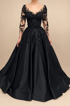 Black Luxury Gothic Wedding Dress Bridal Gown Heavy Beading  ZP199