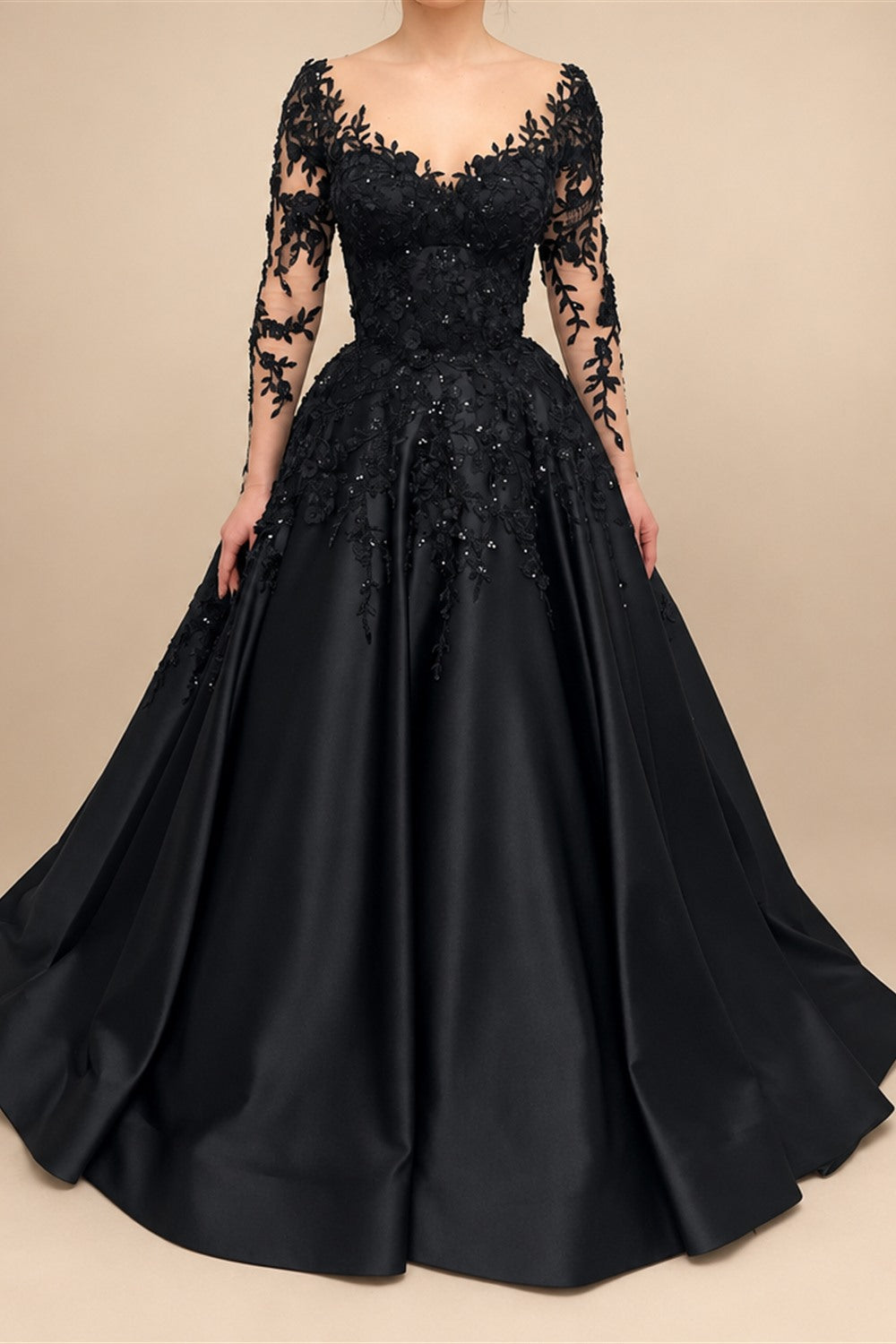 Black Luxury Gothic Wedding Dress Bridal Gown Heavy Beading  ZP199