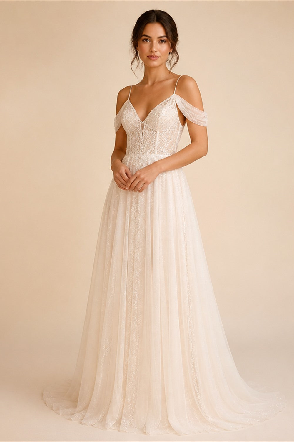 Boheme V Neck Lace Boho Wedding Dress Backless 2025 Robe Mariee Civil Wedding Gowns for Bridal Vestidos de Nova Beach Customized