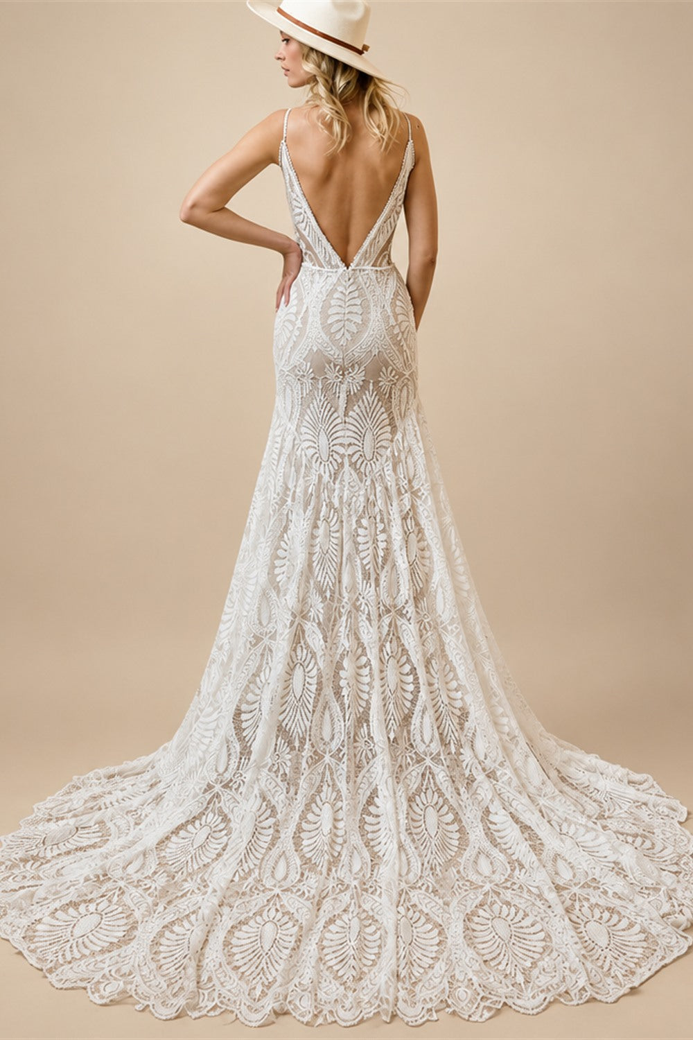 Willowby Bohemian Lace Wedding Dress Real Photo