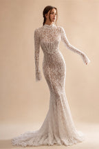 VeraNova Ethereal Boho A Line Wedding Dresses Off Shoulder Sexy Side Slit Bridal Dress Tulle Lace Appliques Bride Customized