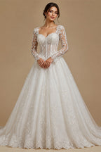 Sparkly Embroidery Beaded Lace Wedding Dress Sexy Deep V-neck Spaghetti Straps Bridal Gown Customized Mermaid Dresses For Bride