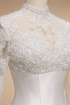 Classic Long Sleeve Lace Ball Gown Wedding Dress ZP180