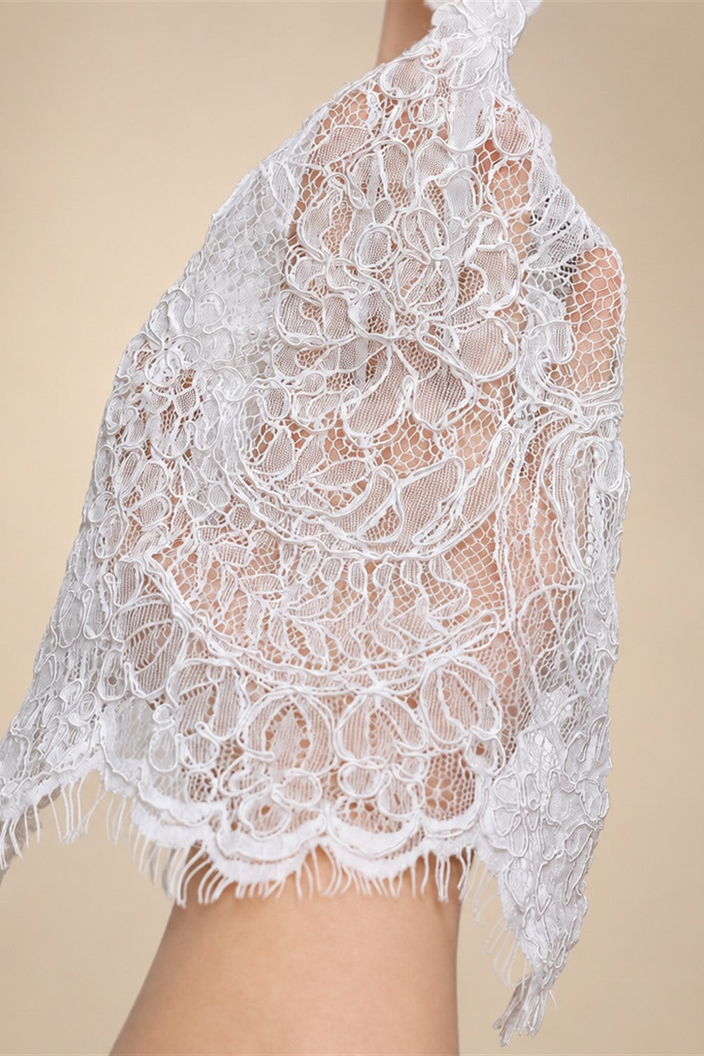 Luxury High Neck Lace Wedding Dress ZP182