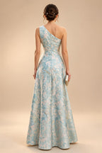 A-Line/Princess Scoop Neck Tea-Length Mother of the Bride & Groom Dresses with Ruffles & Ruched Waist (SHI22501287)