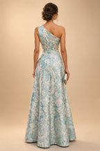 A-Line Chiffon 3/4 Flutter Sleeves Mother of the Bride & Groom Dresses with Beaded Lace Embroidered Bodice (SHI22500645)