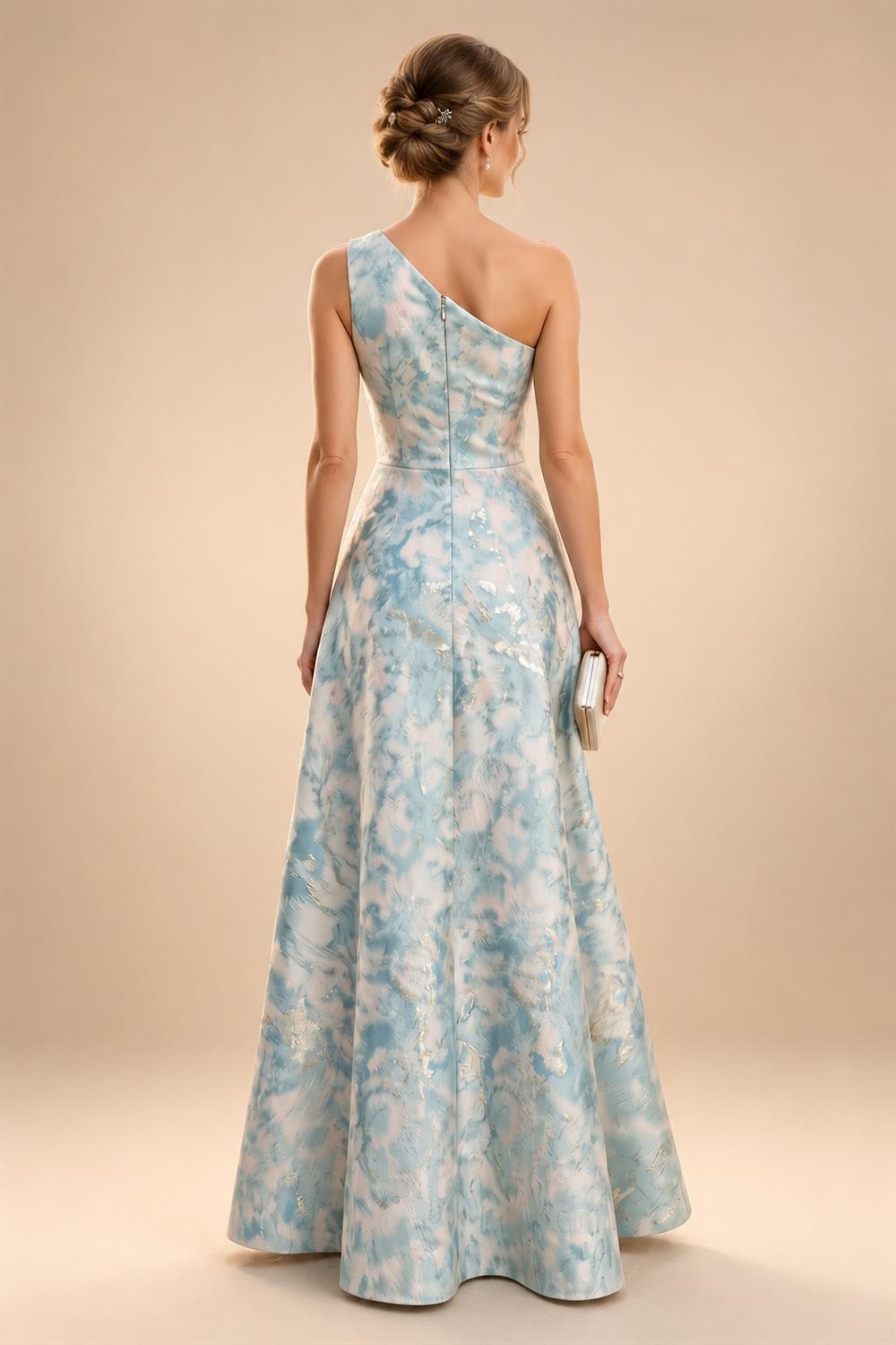 Sheath Silk Off Shoulder Ruched Maxi Mother of the Bride & Groom Dresses (SHI22500808)