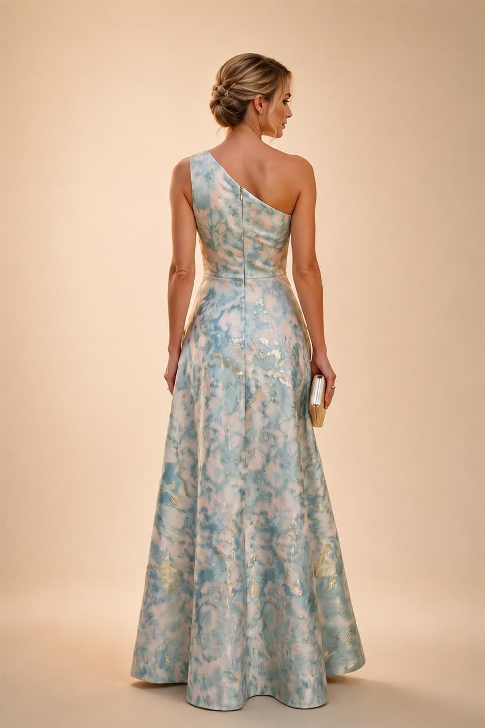 Scoop Neck Chiffon Floor-Length Mother of the Bride & Groom Jumpsuit with Lace Appliques (SHI22501558)