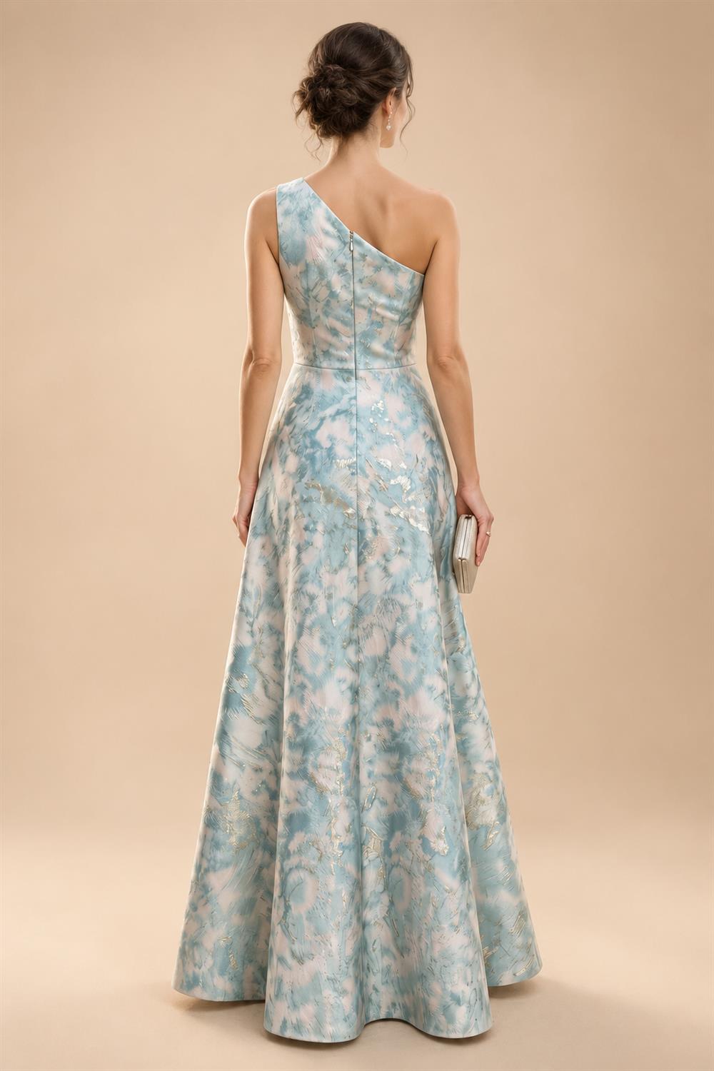 Chiffon Sheath/Column V-Neck Floor-Length Mother of the Bride & Groom Dresses with Lace Embroidery Bodice & Ruched Waist (SHI22501510)