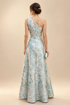 A-Line/Princess Off Shoulder Satin Maxi Mother of the Bride & Groom Dresses with Ruched Bodice, Belt, Rhinestone & Pleats (SHI22501647)
