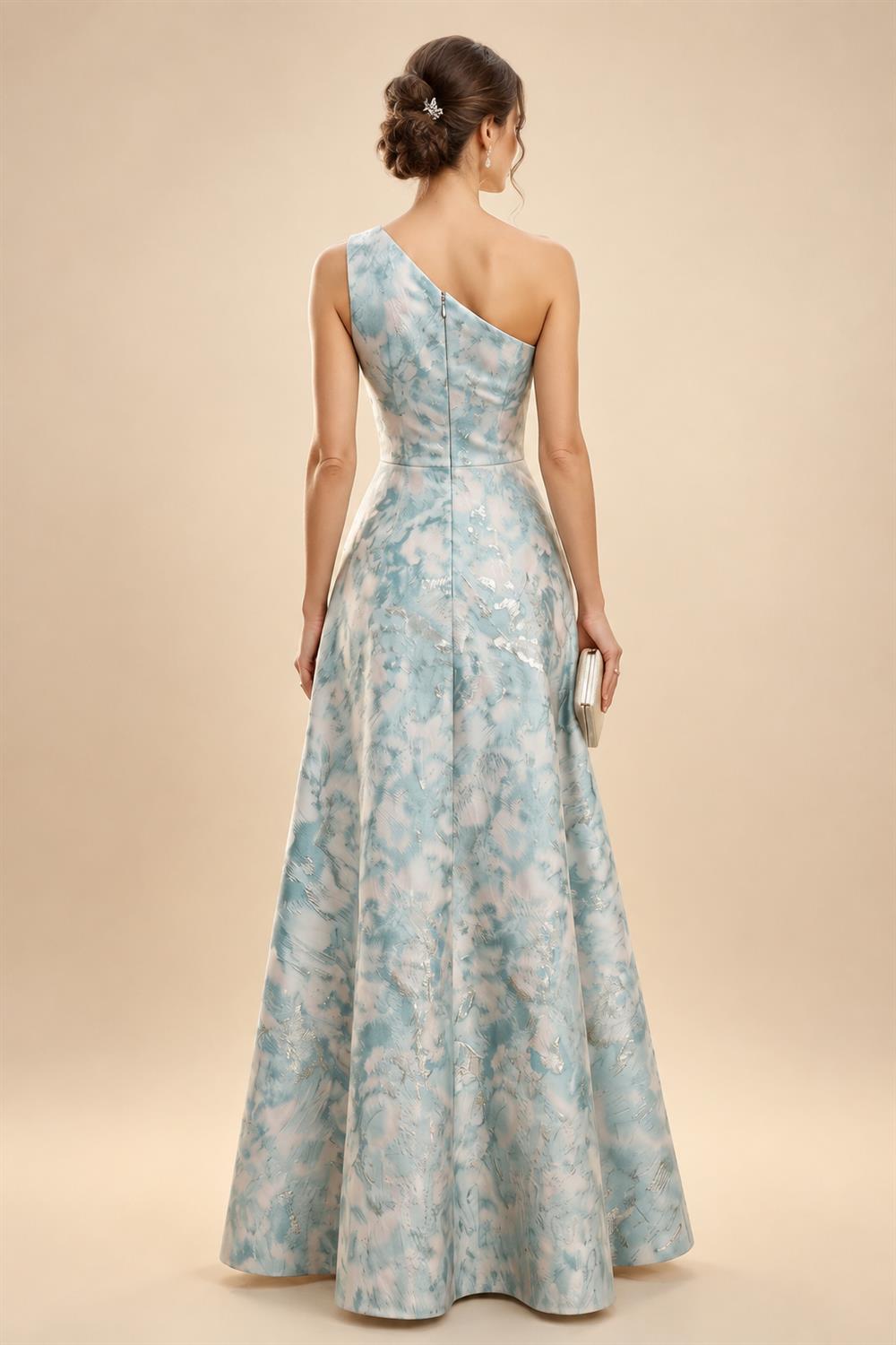 A-Line/Princess Scoop Neck Cap Sleeve Floor-Length Mother of the Bride Dresses with Lace Applique (SHI22500008)