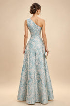 A-Line/Princess Scoop Neck Cap Sleeve Floor-Length Mother of the Bride Dresses with Lace Applique (SHI22500008)
