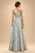 Satin Scoop Neck Mother of the Bride & Groom Dresses with 3D Flower (SHI22500338)