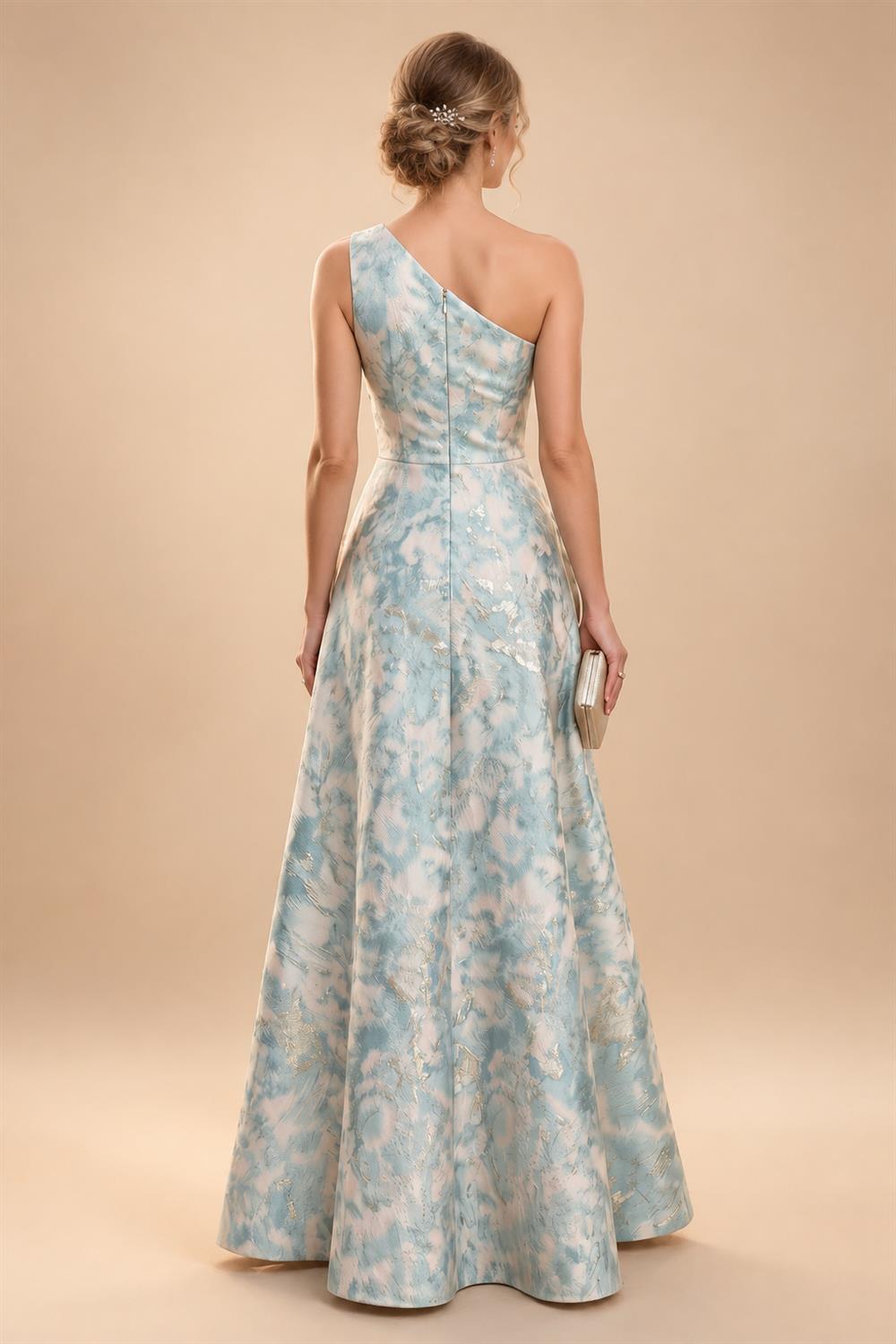 A-Line/Princess Strapless Lace Appliques Floor-Length Mother of the Bride & Groom Dresses with Pleats, Ruched Waist & Sweep Train (SHI22501664)