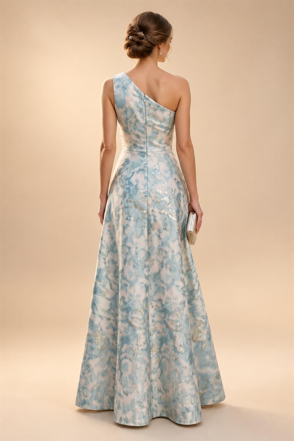 A-Line Floral Sequin Lace Floor-Length Mother of the Bride & Groom Dresses with Ruched Satin Bodice (SHI22500639)