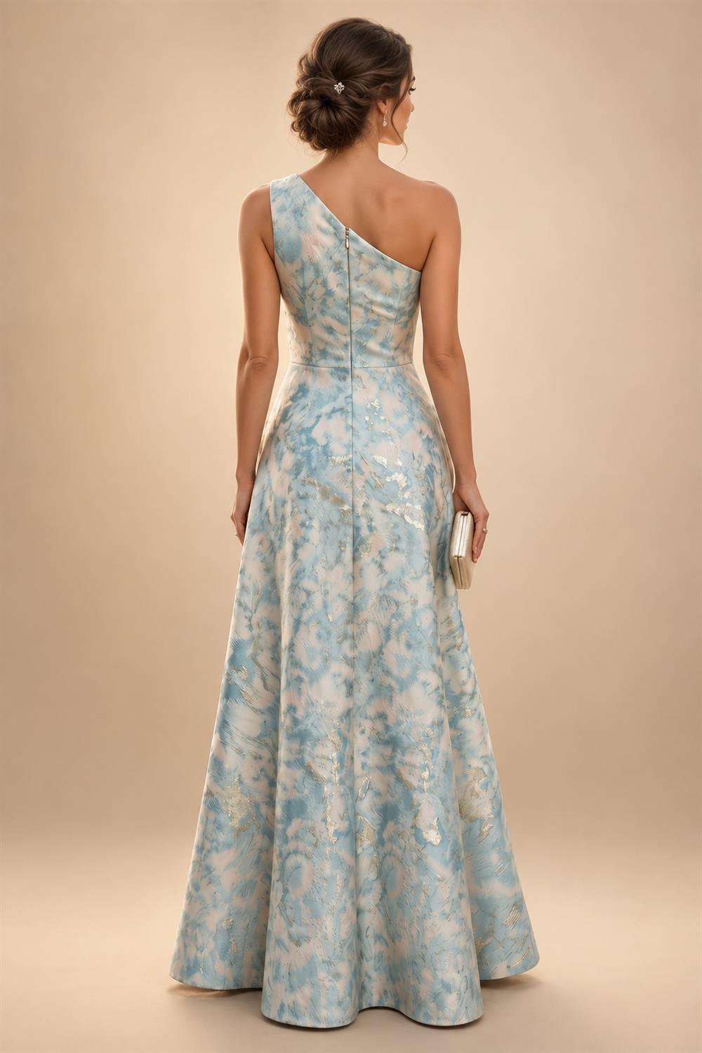 A-Line/Princess V-Neck Chiffon Floor-Length Mother of the Bride & Groom Dresses with Lace Appliques & Ruched Waist (SHI22501678)