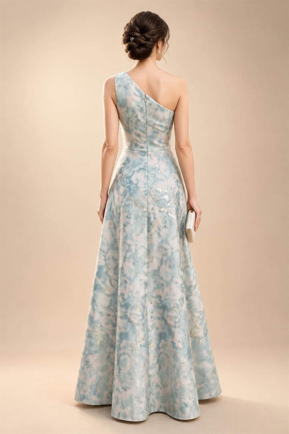 Jacquard Sheath Off the Shoulder Ruched Corset Mother of the Bride & Groom Dresses (SHI22500958)